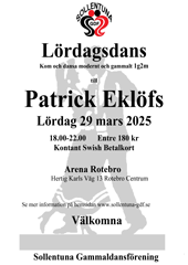 Dans till Patrick Eklöfs Duo i Rotebro Mars 29, 2025
