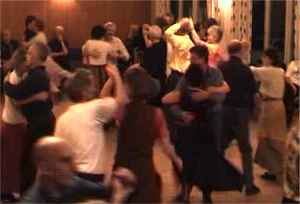 Dance with Stockholms Spelmanslags at Hägerstensåsen 2002