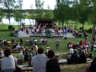 Bjuråker 2007, the open-air dance-floor at Bjuråker Forngård