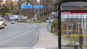 Busshållplatsen vid Ålstäket