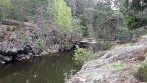 Kanalen från Ältasjön där den mynnar i Söderbysjön