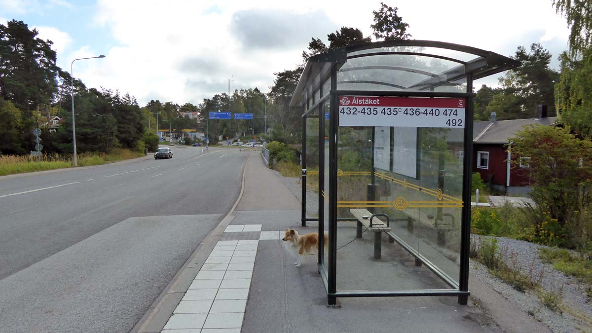 Ålstäkets busshållplats
