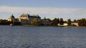 Utsikt från Kärsön mot Drottningholms slott