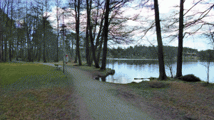 Promenadväg vid Långsjön
