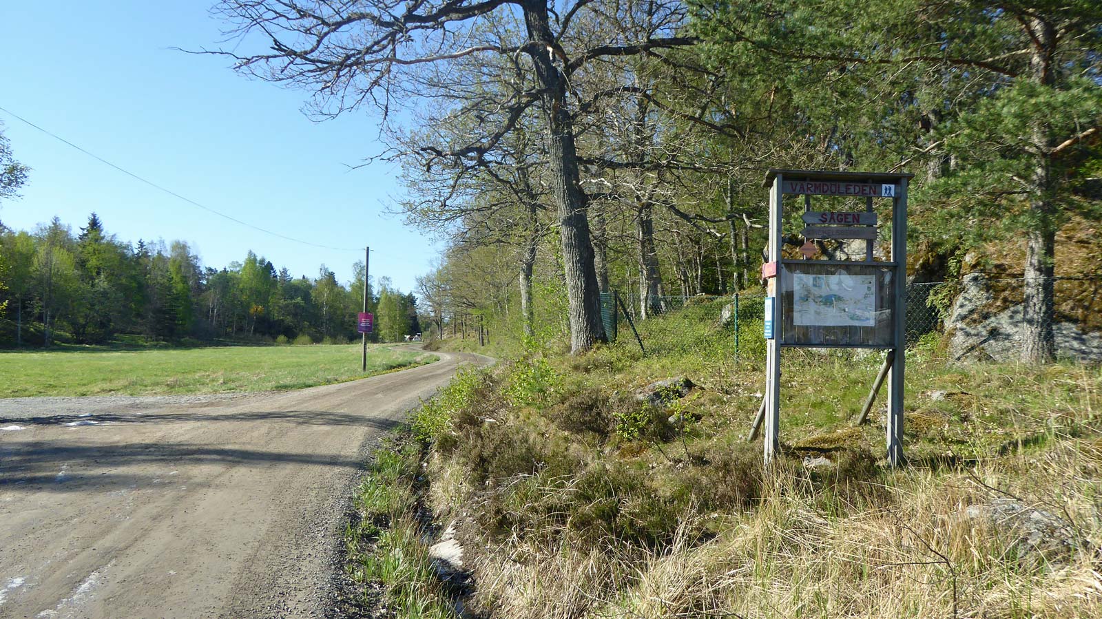 Värmdöledens start vid Saltarö Gård