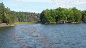 Albysjön sedd från hoppbryggan