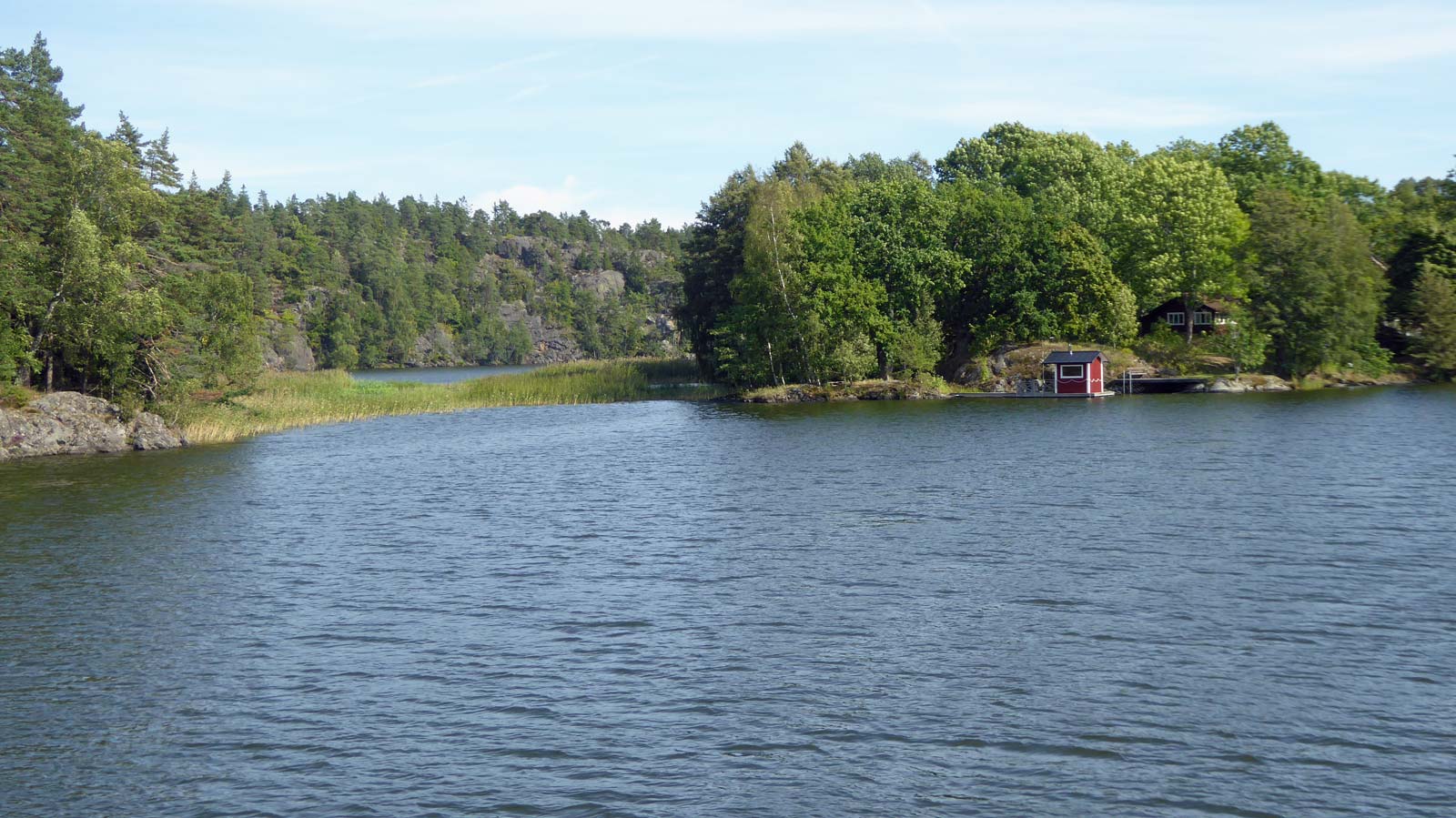 Albysjön sedd från hoppbryggan