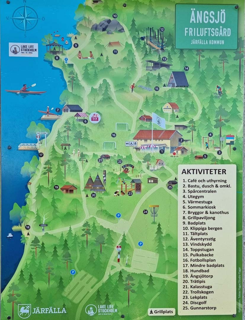 Den upprustade Ängsjö friluftsgård erbjuder många aktiviteter 12:48  (Upplands Väs by - Norra Stäket via Ängsjö 2025-02-06 16 km)