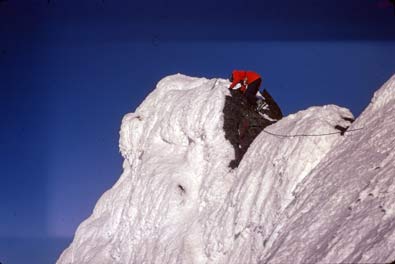 Bergsbestigning av Pierikpakte - på toppen